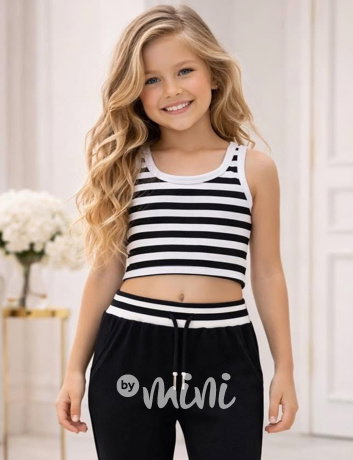 Pruhovaný crop top