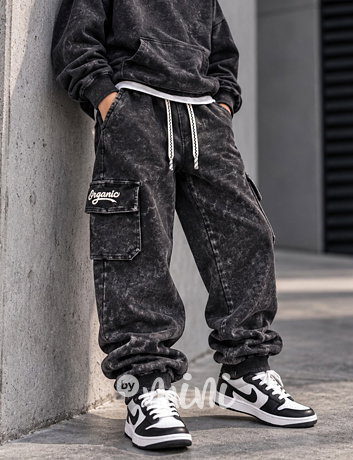 Organic street acid wash baggy