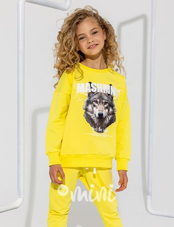 Mash Mnie mikina WOLF yellow
