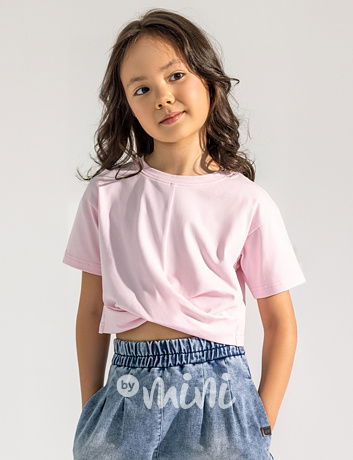 All for kids twist crop triko sweet pink