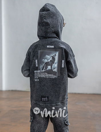 Mash Mnie soft denim mikina black