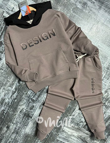 Tepláková souprava DESIGN taupe