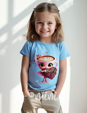Ballerina Cappuccina triko HEART baby blue