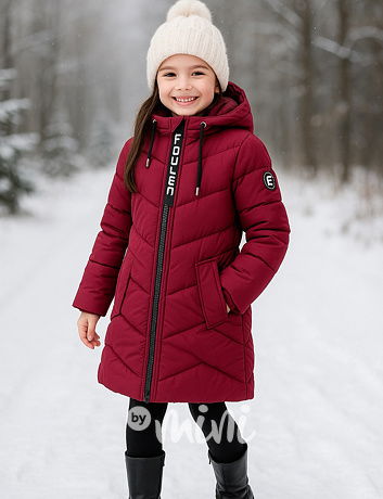 Zimní kabát Elis vínový