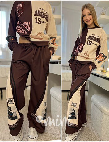 NEW YORK zateplená souprava choco