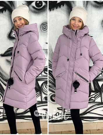 Zimní kabát Lily fialový