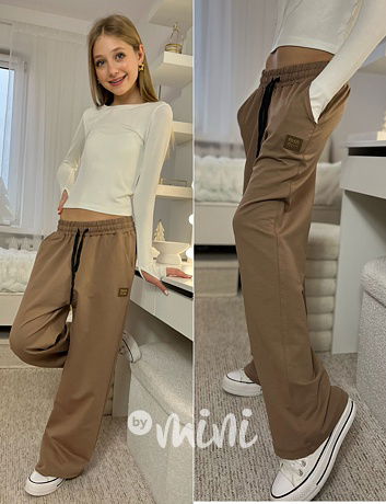 MIU lounge volné tepláky béžové