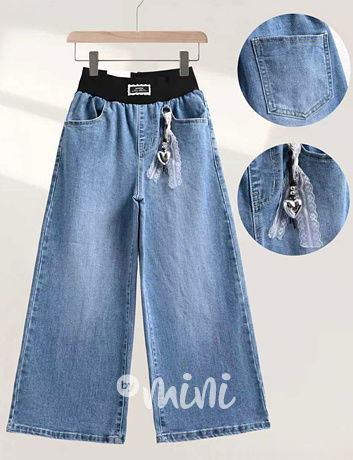 Volné lounge džíny s přívěškem