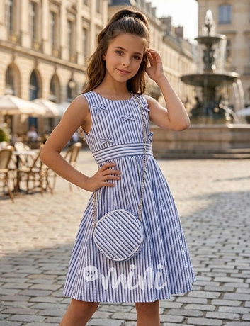 Marina mašličkové šaty s kabelkou