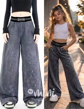 Acid wash antracit lounge tepláky