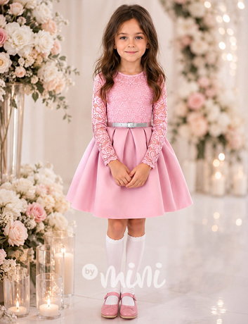 Luxury Pastel pink dress - luxusní dívčí šaty