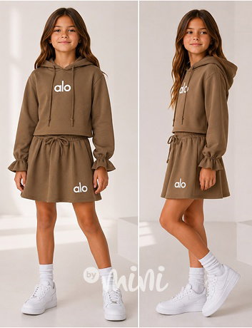 ALO mikina + sukně beige