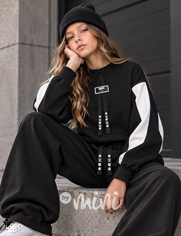 BLACK fashion mikina černá