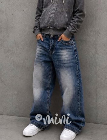 Blue soft baggy jeans