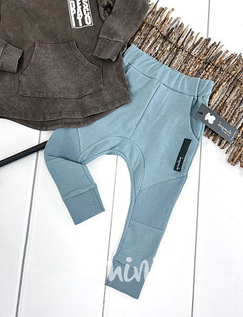 DESPACITO biker tepláky pastel blue