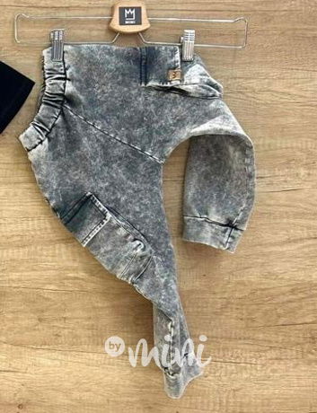 Vintage black jeans kapsáče