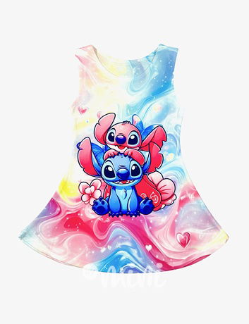 Lilo & Stitch letní šaty RAINBOW