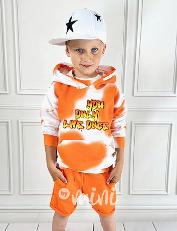Yolo mikina orange splash