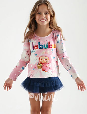 Labubu longsleeve žebrované triko STARS