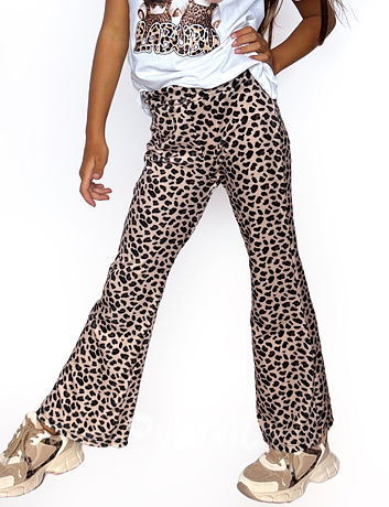 Soft velur zvonáče leopard