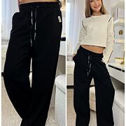 FASHION lounge volné tepláky black