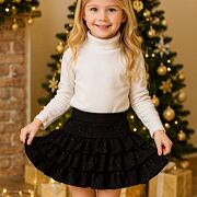 Vrstvená sukně GLOW černá