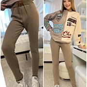 Thermo legíny TEDDY béžové