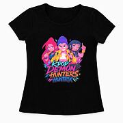 K-Pop Demon Hunters triko černé