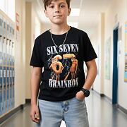 Six Seven Brainrot triko černé