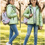 Jarní metalická bunda limetková