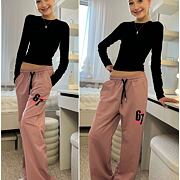 Lounge Six Seven volné tepláky růžové