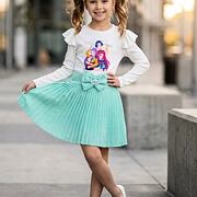 Demon Hunters šaty s plisovanou sukní mint