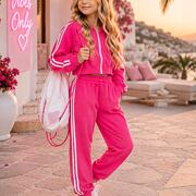 Bavlněná sporty souprava pink