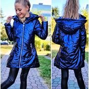 Metalická bunda/kabátek ENJOY LIFE blue