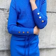 Svetříkové šaty blue