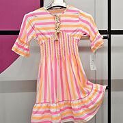 NEON beach šaty pink/orange