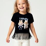 Labubu triko třásničky černé