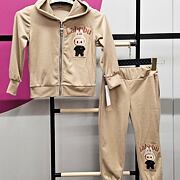 Labubu soft velur tepláková souprava beige