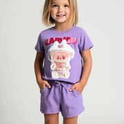 Labubu letní sporty set lila