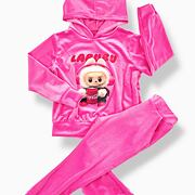 Labubu & Coca Cola soft velur souprava pink