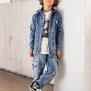 Mash Mnie soft denim barrel kapsáče blue