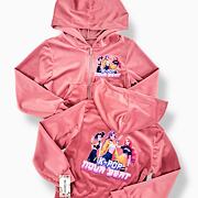 Demon Hunters soft velur mikina BEAT růžová