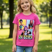 Huntrix & Six Seven triko růžové