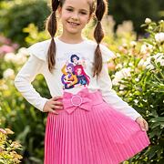 Demon Hunters šaty s plisovanou sukní pink