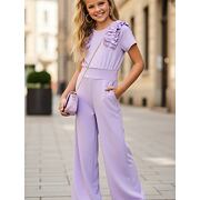 Elegant frill overal lila