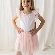 Peach tylová tutu sukně Lily Grey