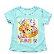 Squishy dumpling triko GLITTER tyrkys