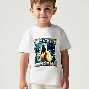 Shimpanzini Bananini triko bílé