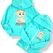 Ballerina Cappuccina mikina zip mint