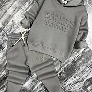 NY zateplená souprava khaki grey